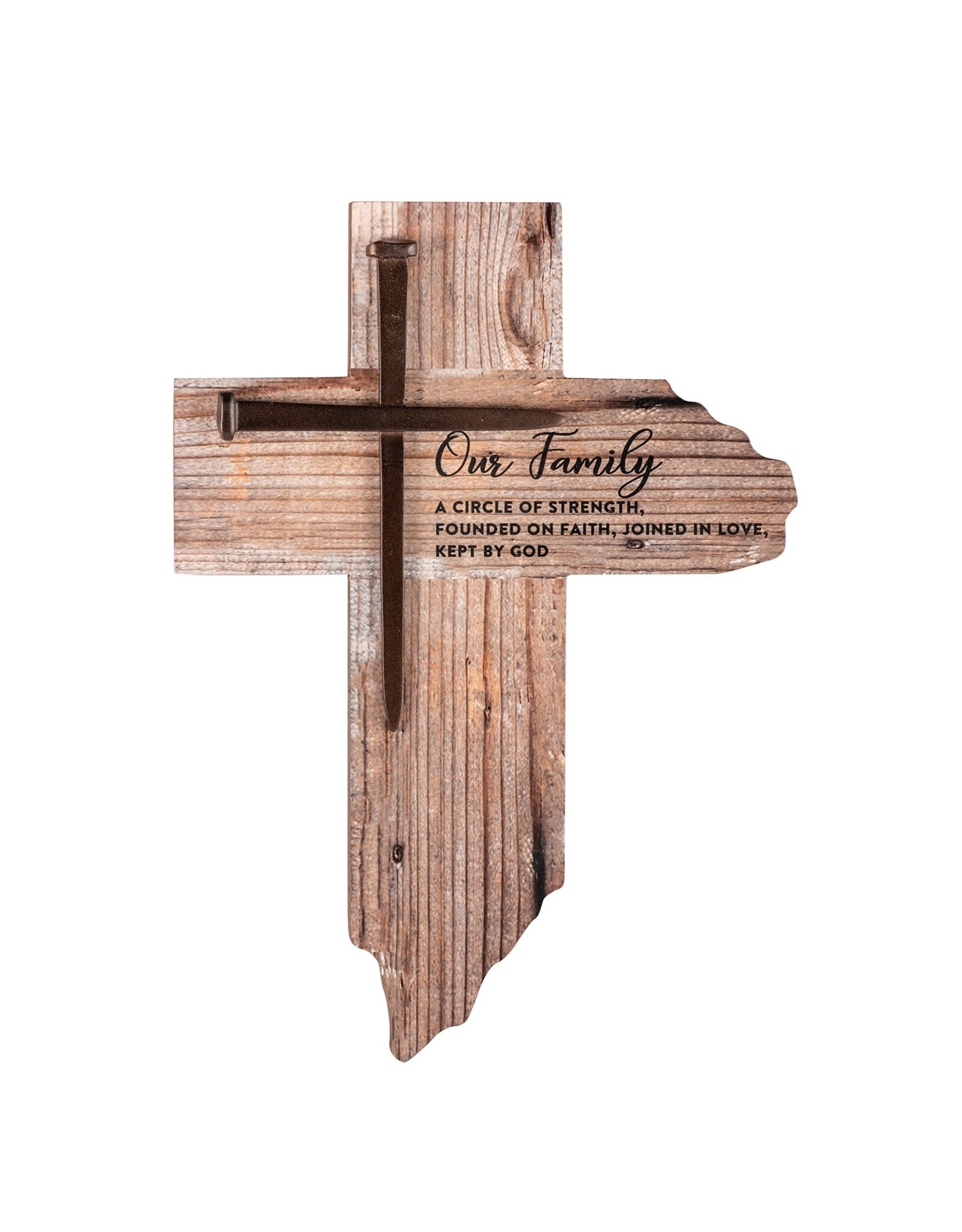 Abbey & CA Gift Cross - Our Family (7x9")