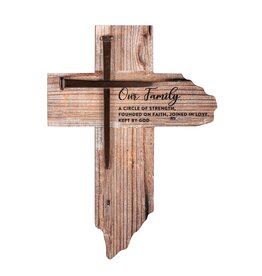 Abbey & CA Gift Cross - Our Family (7x9")