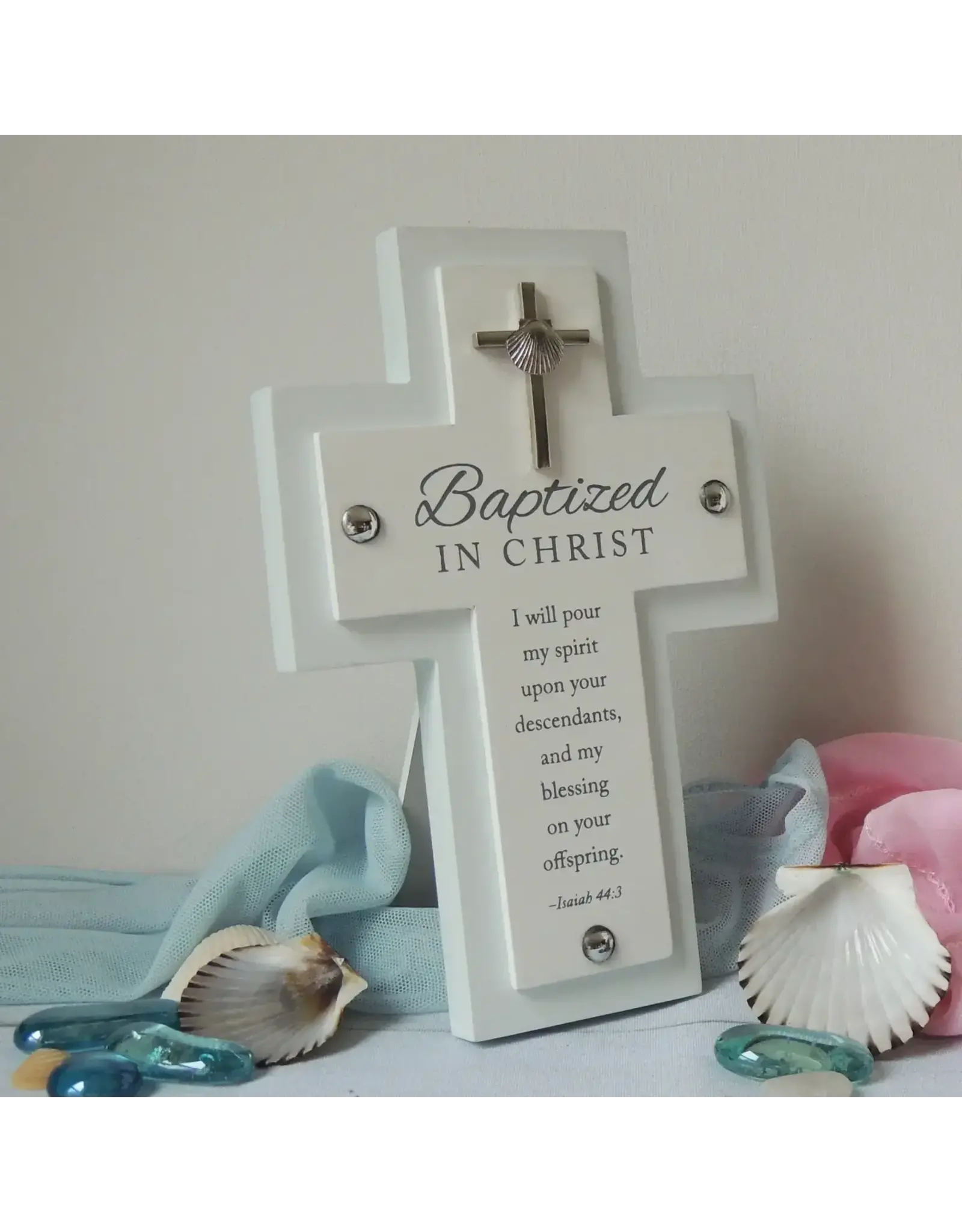 Abbey & CA Gift Baptism Cross - Baptized in Christ