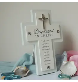 Abbey & CA Gift Baptism Cross - Baptized in Christ