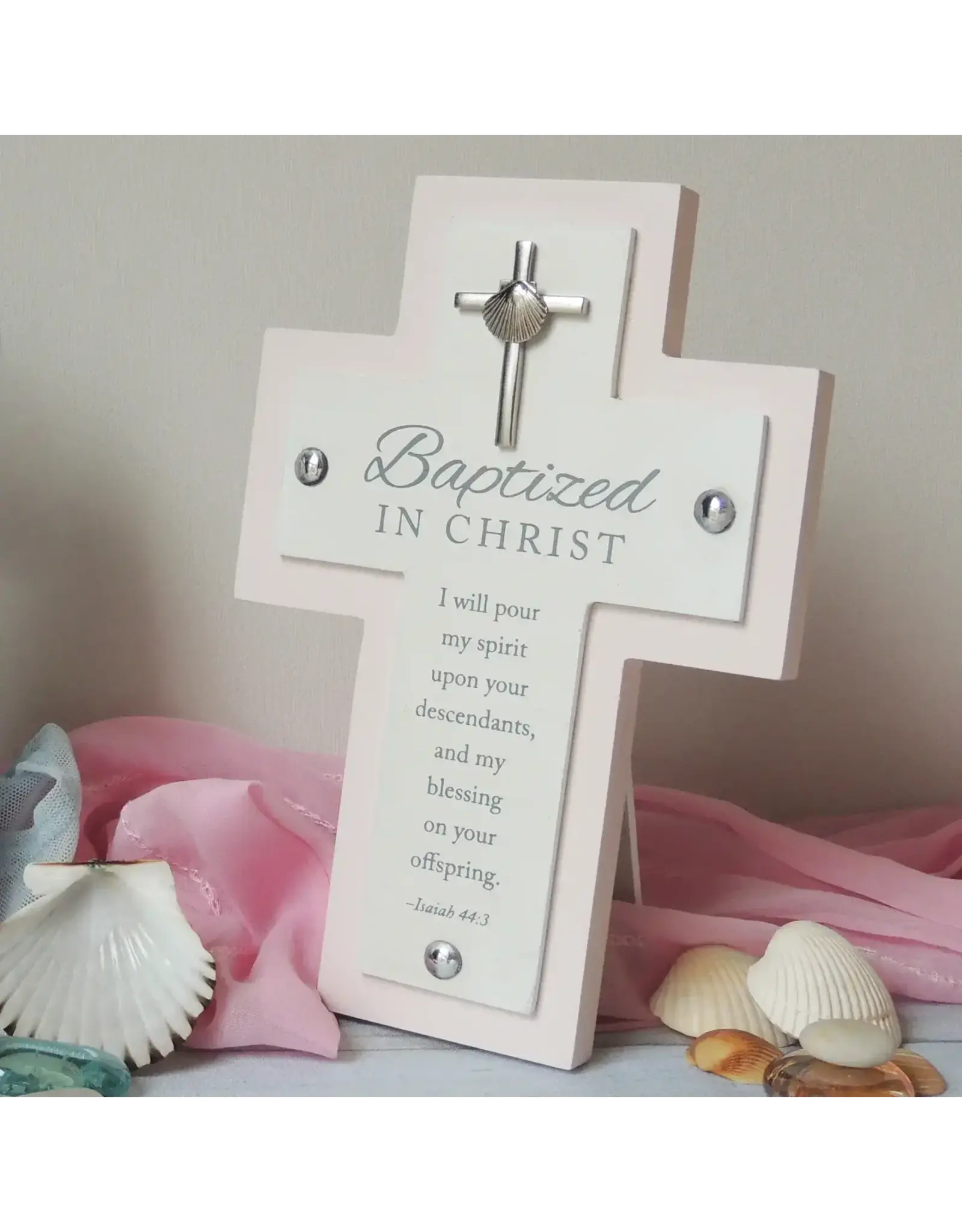 Abbey & CA Gift Baptism Cross - Baptized in Christ