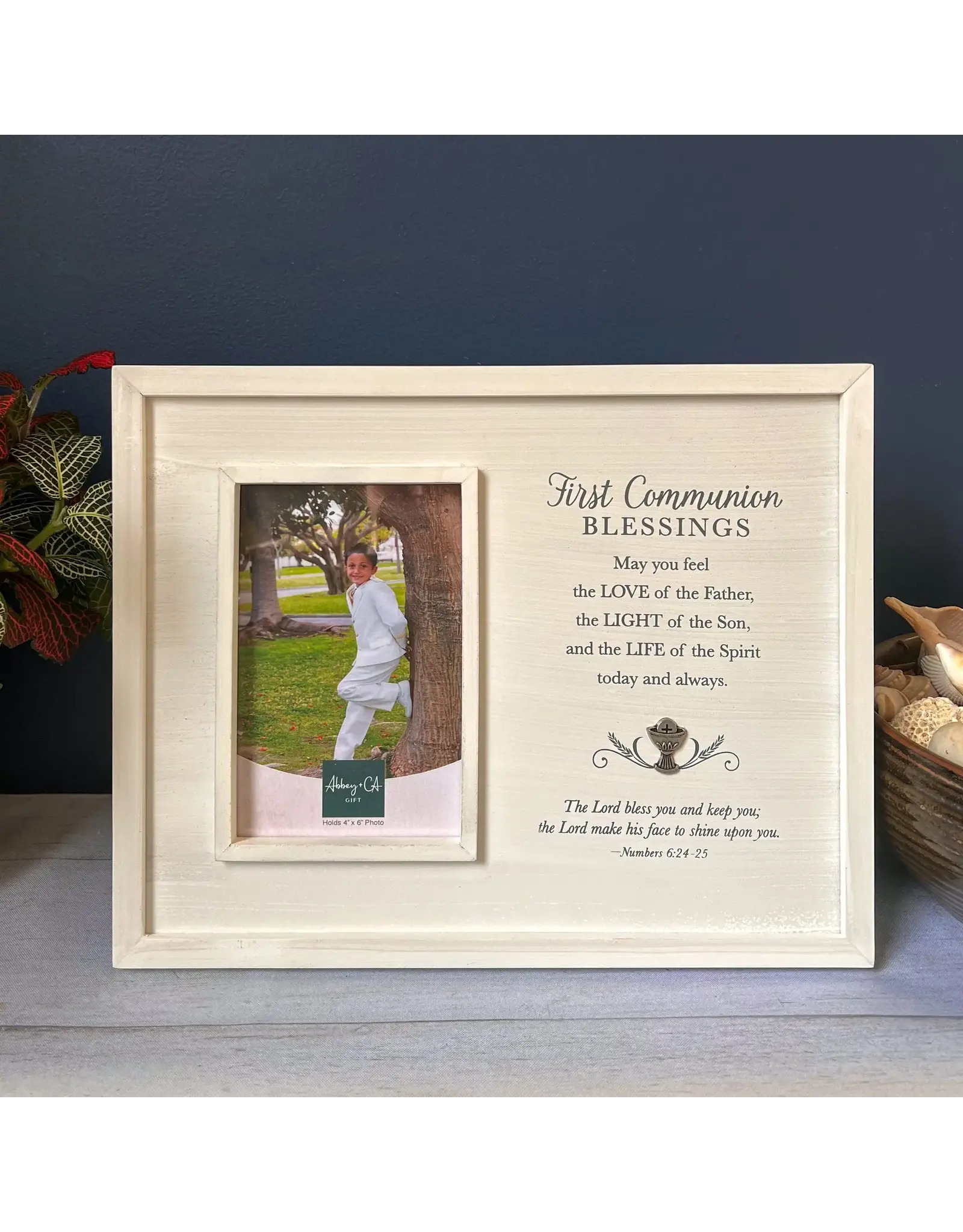 Abbey & CA Gift First Communion Picture Frame - Blessings