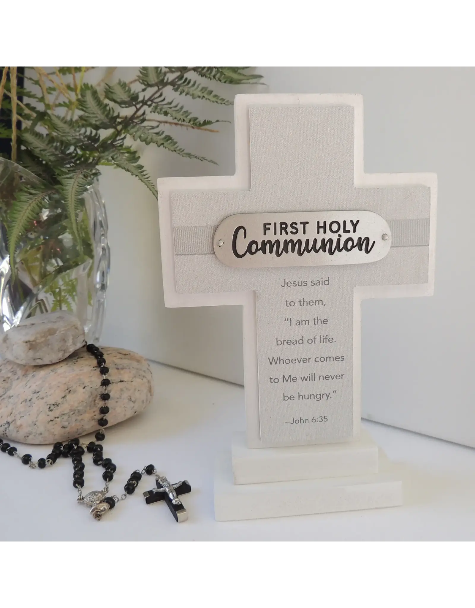 Abbey & CA Gift First Communion Cross - Jesus Said to Them