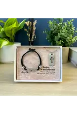 Abbey & CA Gift Confirmation Bracelet and Pendant Set