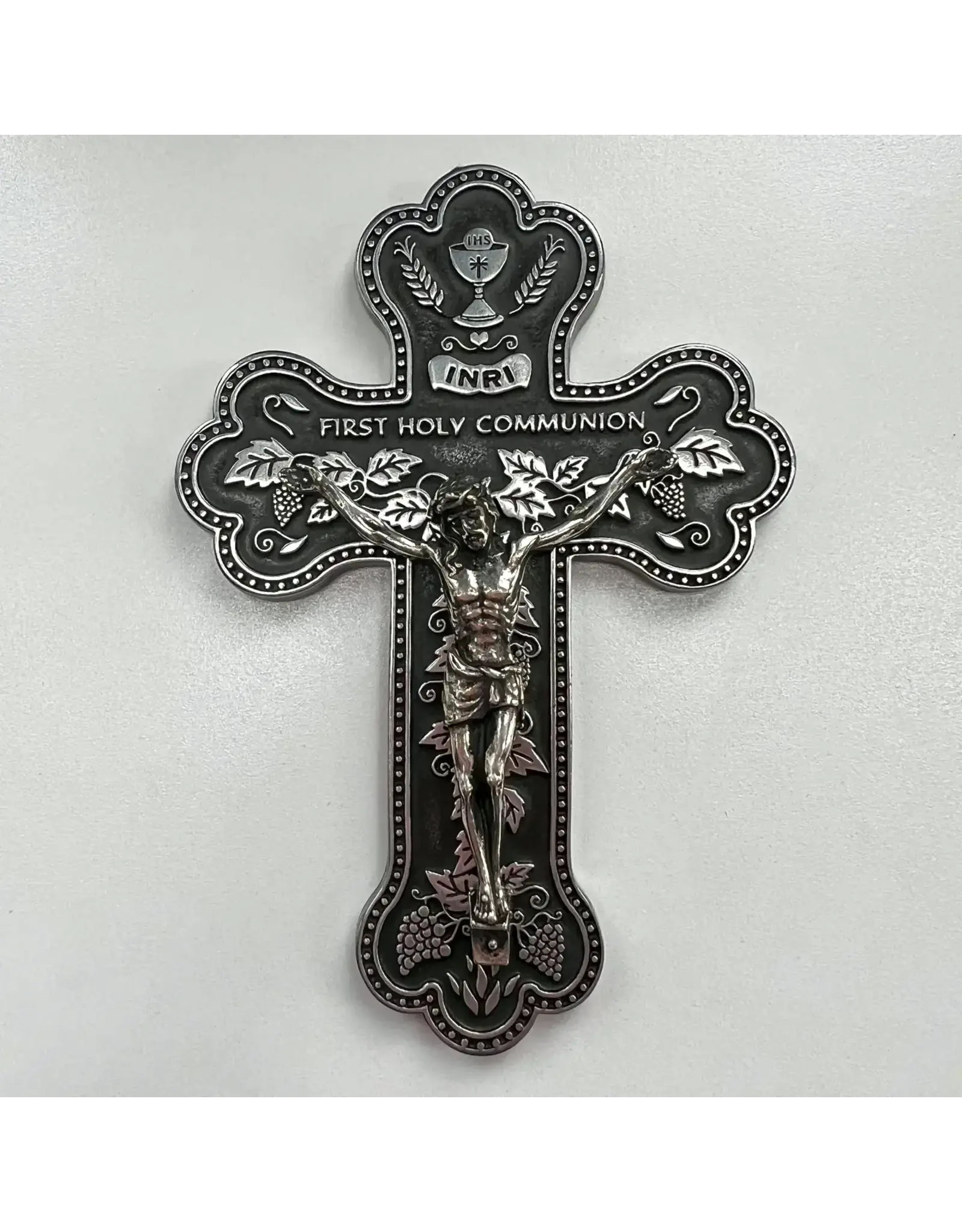 Abbey & CA Gift First Communion Crucifix  - Pewter (5.5")