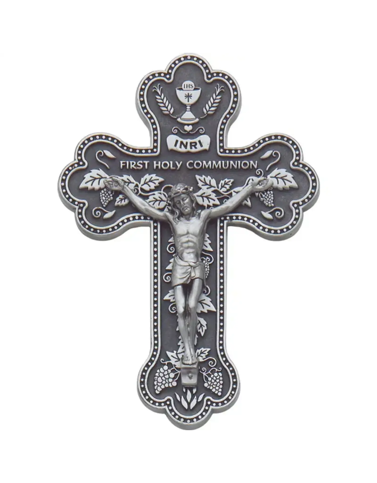 Abbey & CA Gift First Communion Crucifix  - Pewter (5.5")