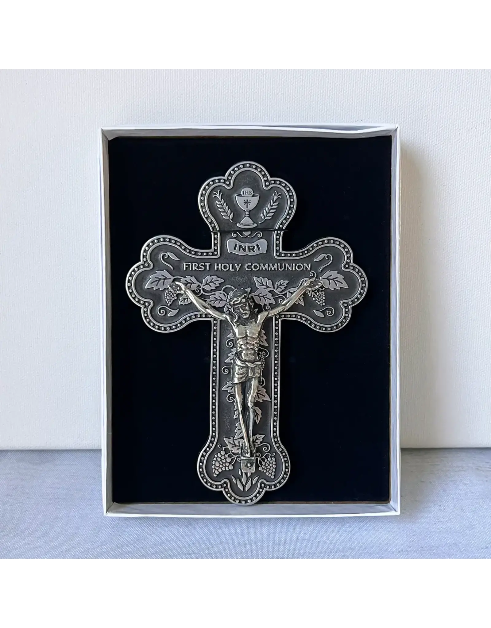Abbey & CA Gift First Communion Crucifix  - Pewter (5.5")