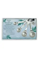Abbey & CA Gift Measuring Spoons - Amazing Woman (Silver)