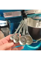 Abbey & CA Gift Measuring Spoons - Amazing Woman (Silver)