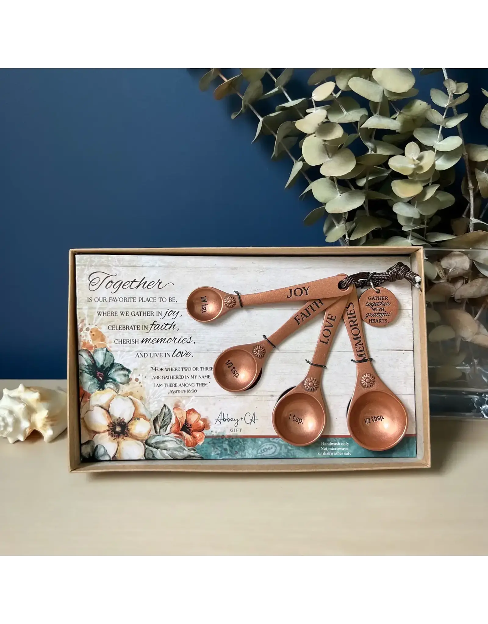 Abbey & CA Gift Measuring Spoons - Together (Copper)