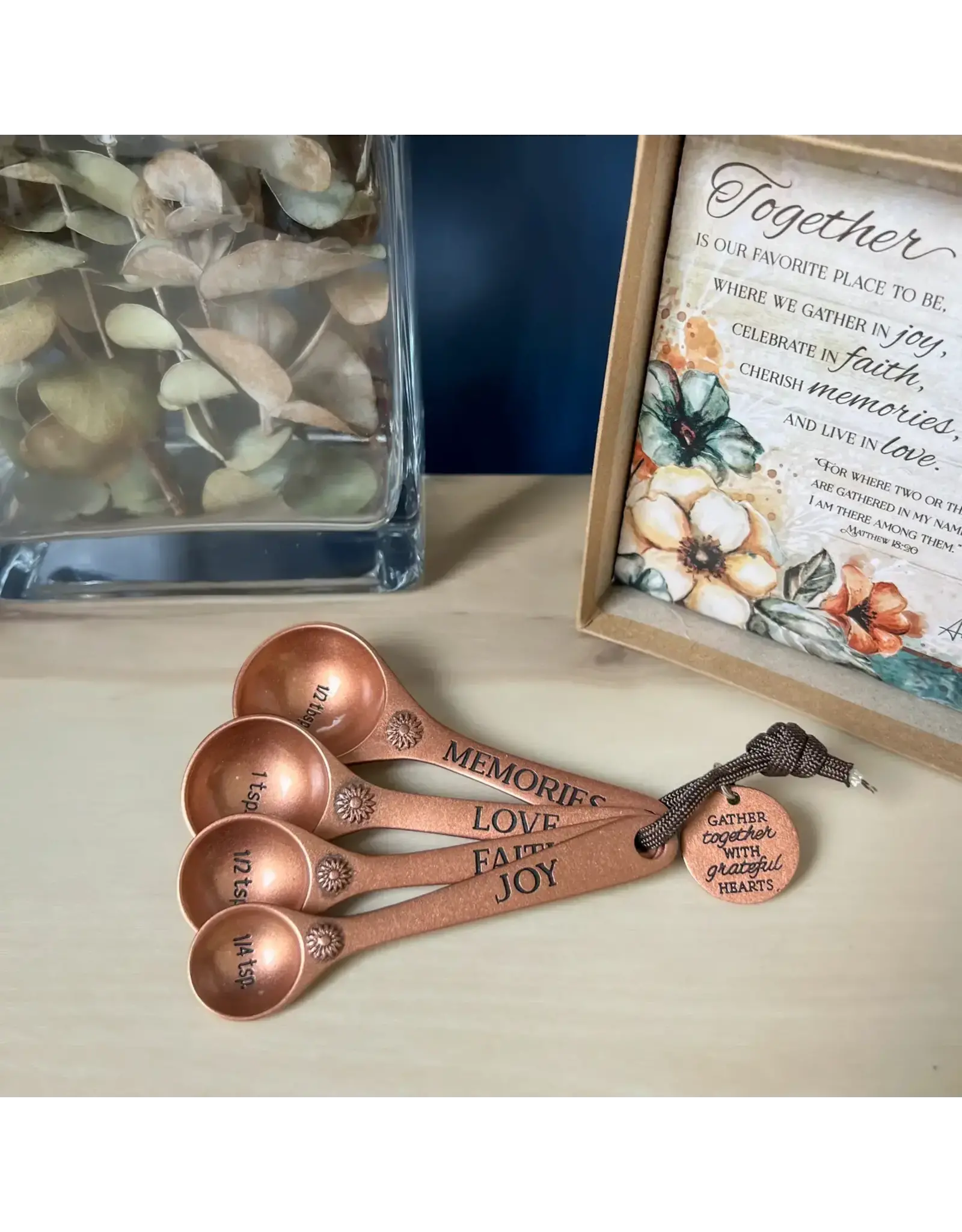 Abbey & CA Gift Measuring Spoons - Together (Copper)