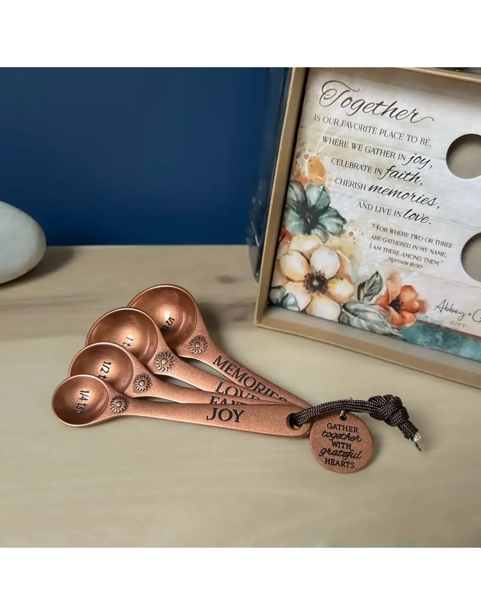 Abbey & CA Gift Measuring Spoons - Together (Copper)