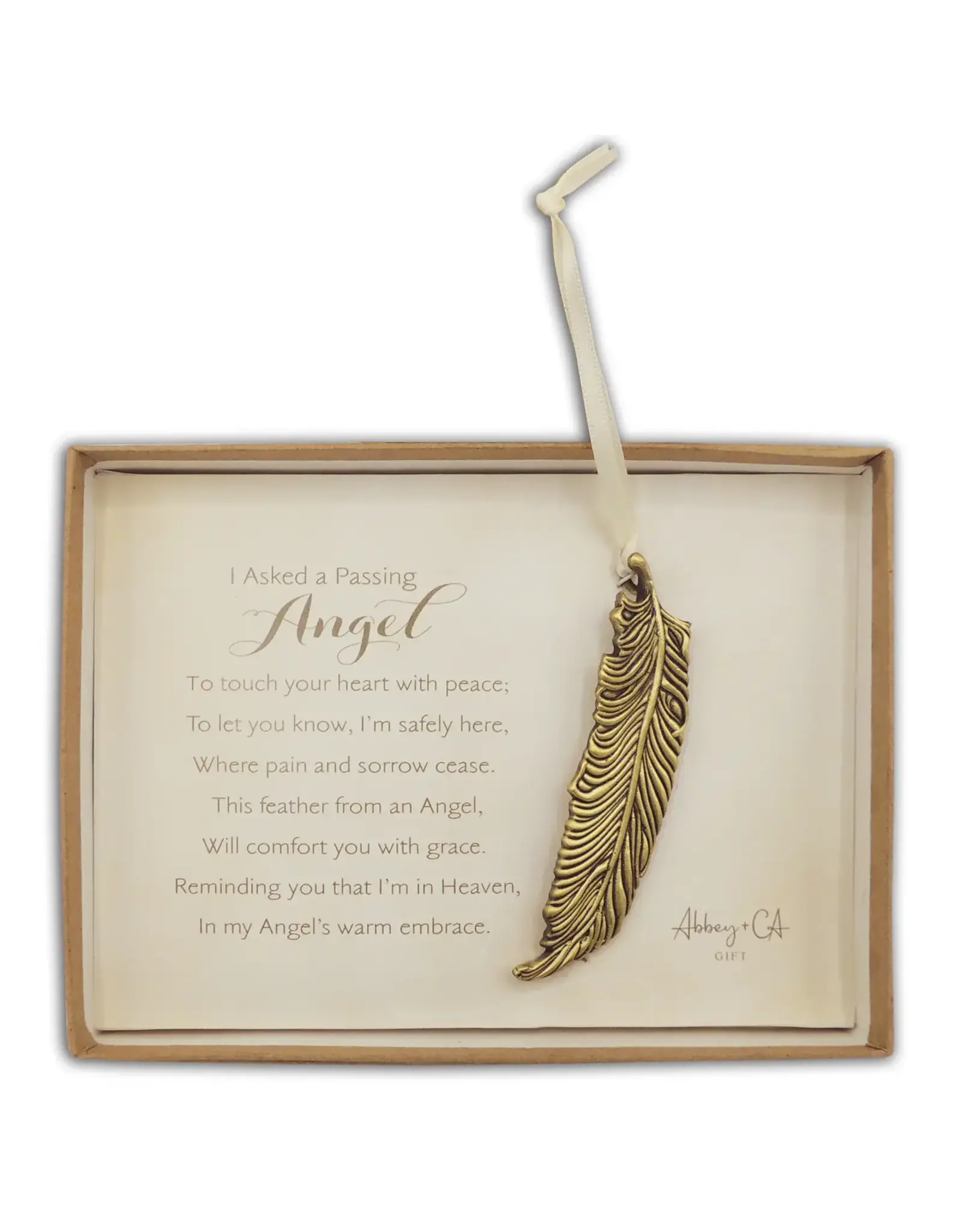 Abbey & CA Gift Ornament - Passing Angel Feather