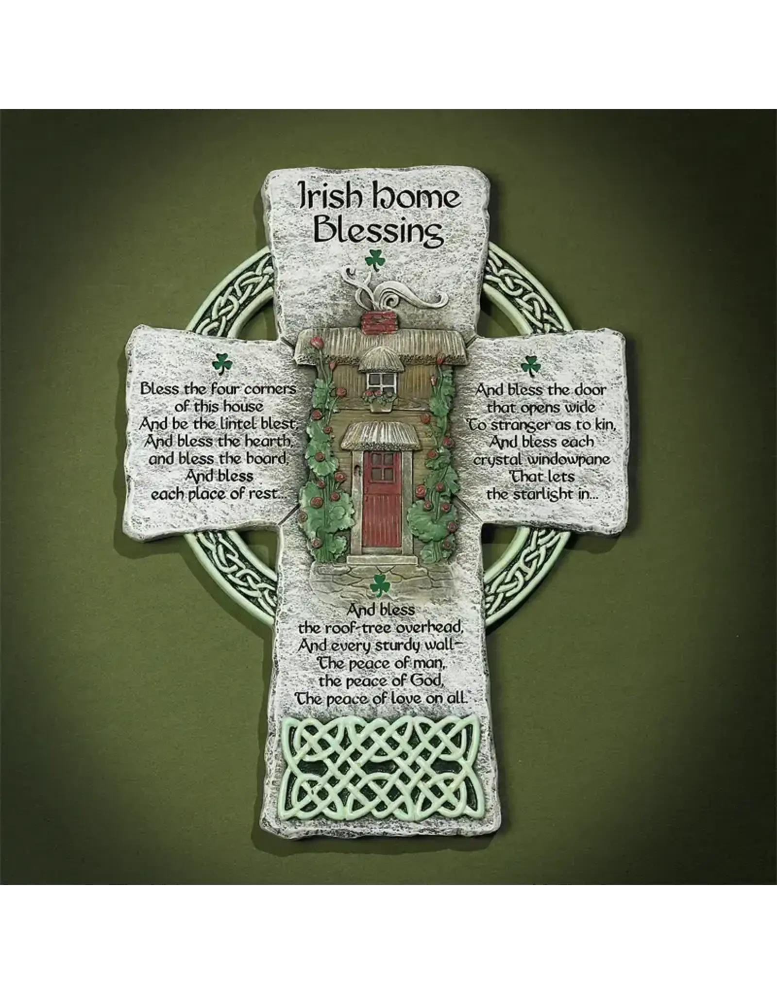 Abbey & CA Gift Cross - Irish Home Blessing (8")