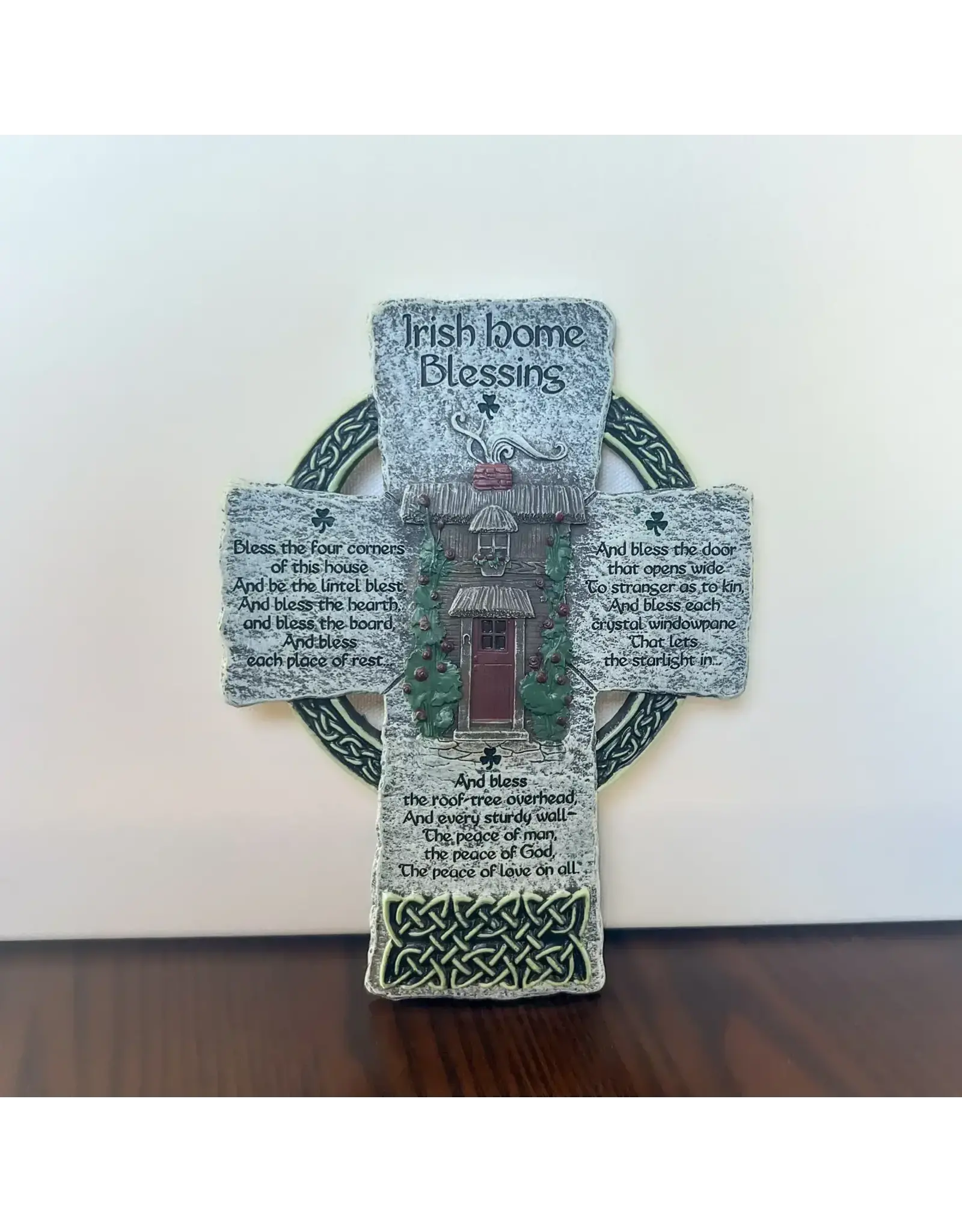 Abbey & CA Gift Cross - Irish Home Blessing (8")