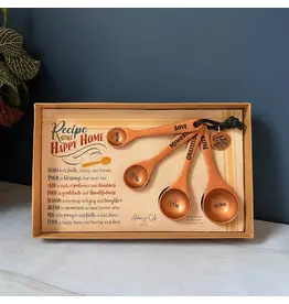 Abbey & CA Gift Measuring Spoons - Recipe for a Happy Home