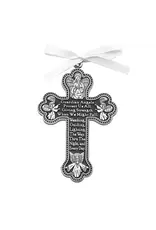 Abbey & CA Gift Crib / Car Seat Medal - Guardian Angel Cross