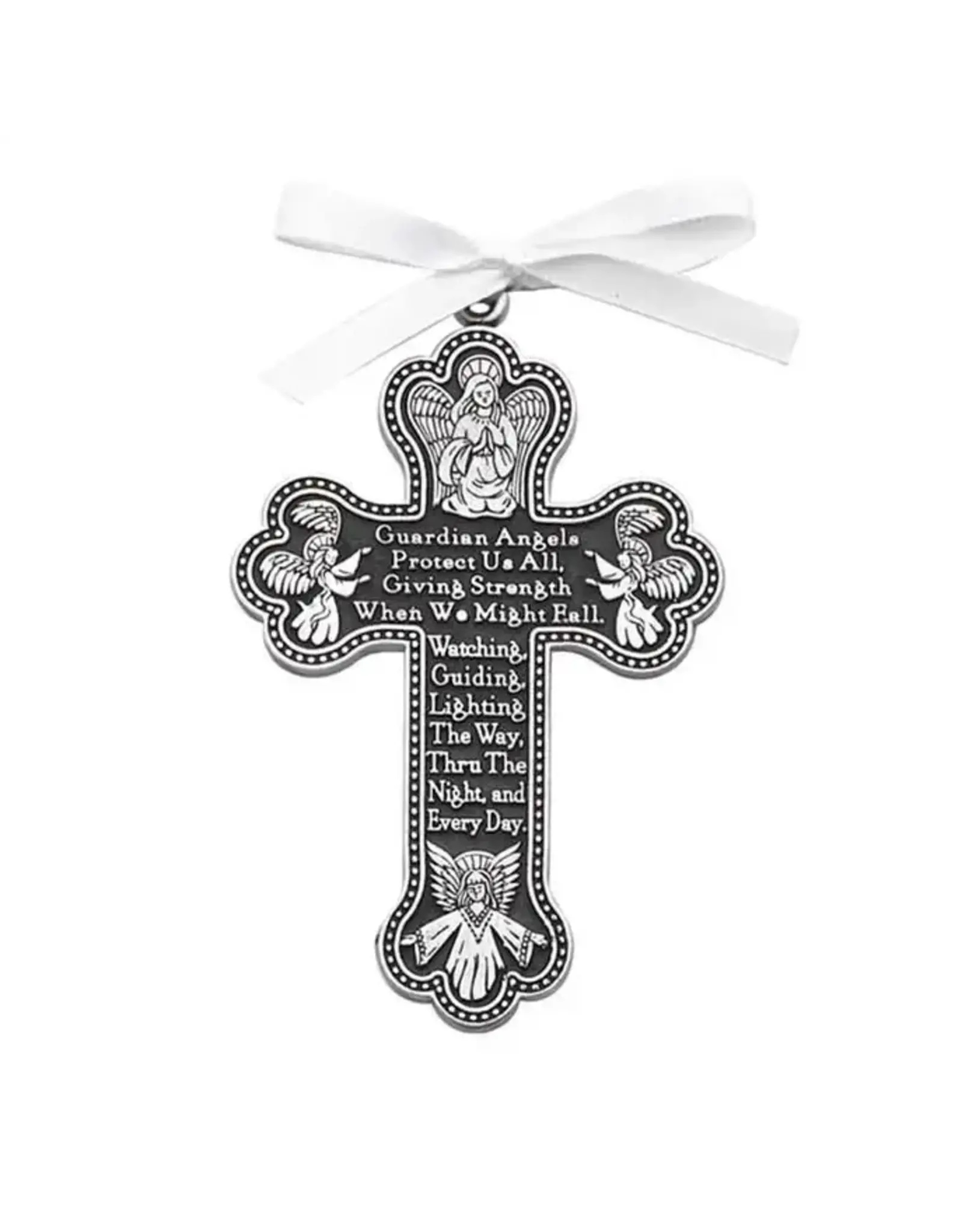 Abbey & CA Gift Crib / Car Seat Medal - Guardian Angel Cross
