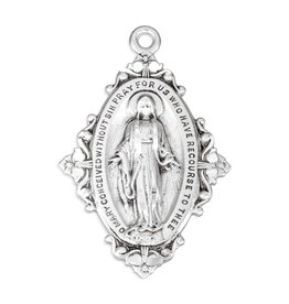HMH Miraculous Medal - Floret & Vine, 18" Chain