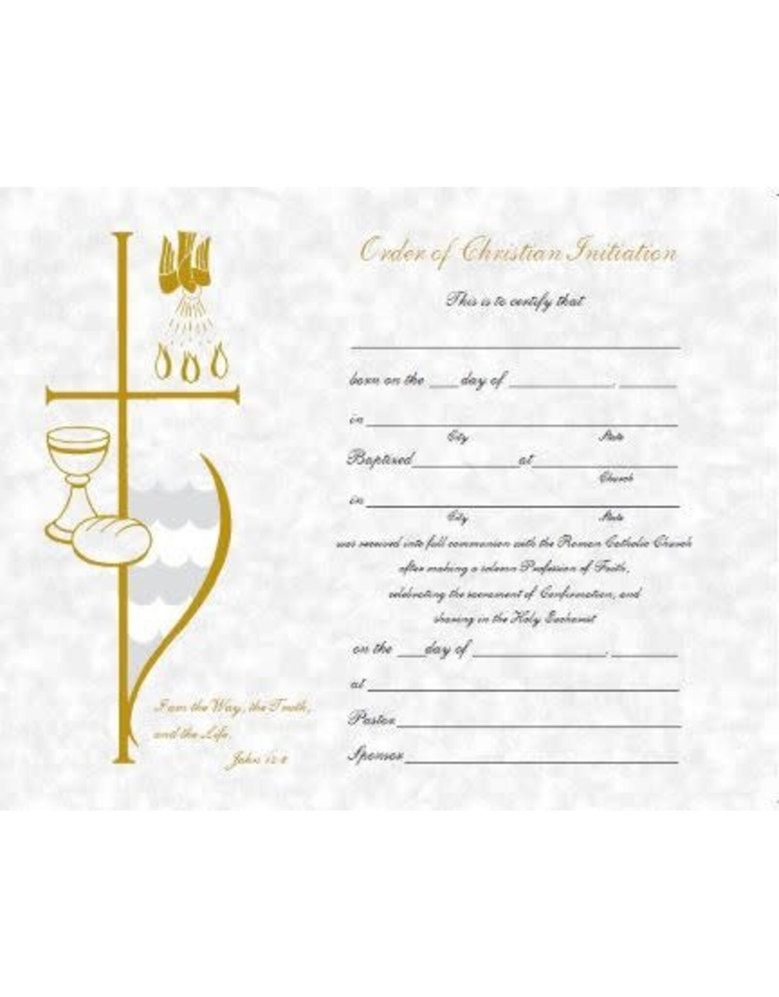 Barton Cotton Certificates - OCIA (50)