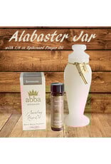 Abba Oil Alabaster Jar with 1/4 oz Spikenard (Worship & Praise) Anointing Prayer Oil