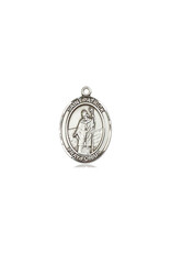 Bliss St Patrick Medal - Sterling Silver, Oval Patron Series