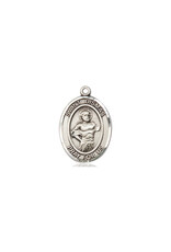 Bliss St Dismas Medal - Sterling Silver, Oval Patron Series