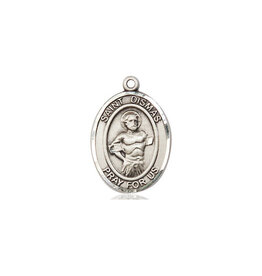 Bliss St Dismas Medal - Sterling Silver, Oval Patron Series