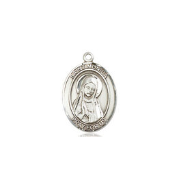 Bliss St. Monica Medal - Sterling Silver, Oval Patron Series
