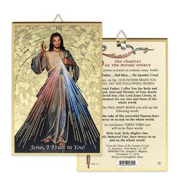 Hirten Mosaic Plaque - Divine Mercy (4x6")