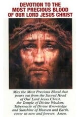 Queenship Prayer Card - Devotion to the Most Precious Blood