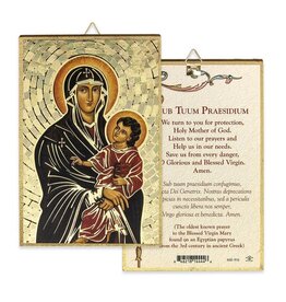 Hirten Mosaic Plaque - Our Lady of Romanus (4x6")