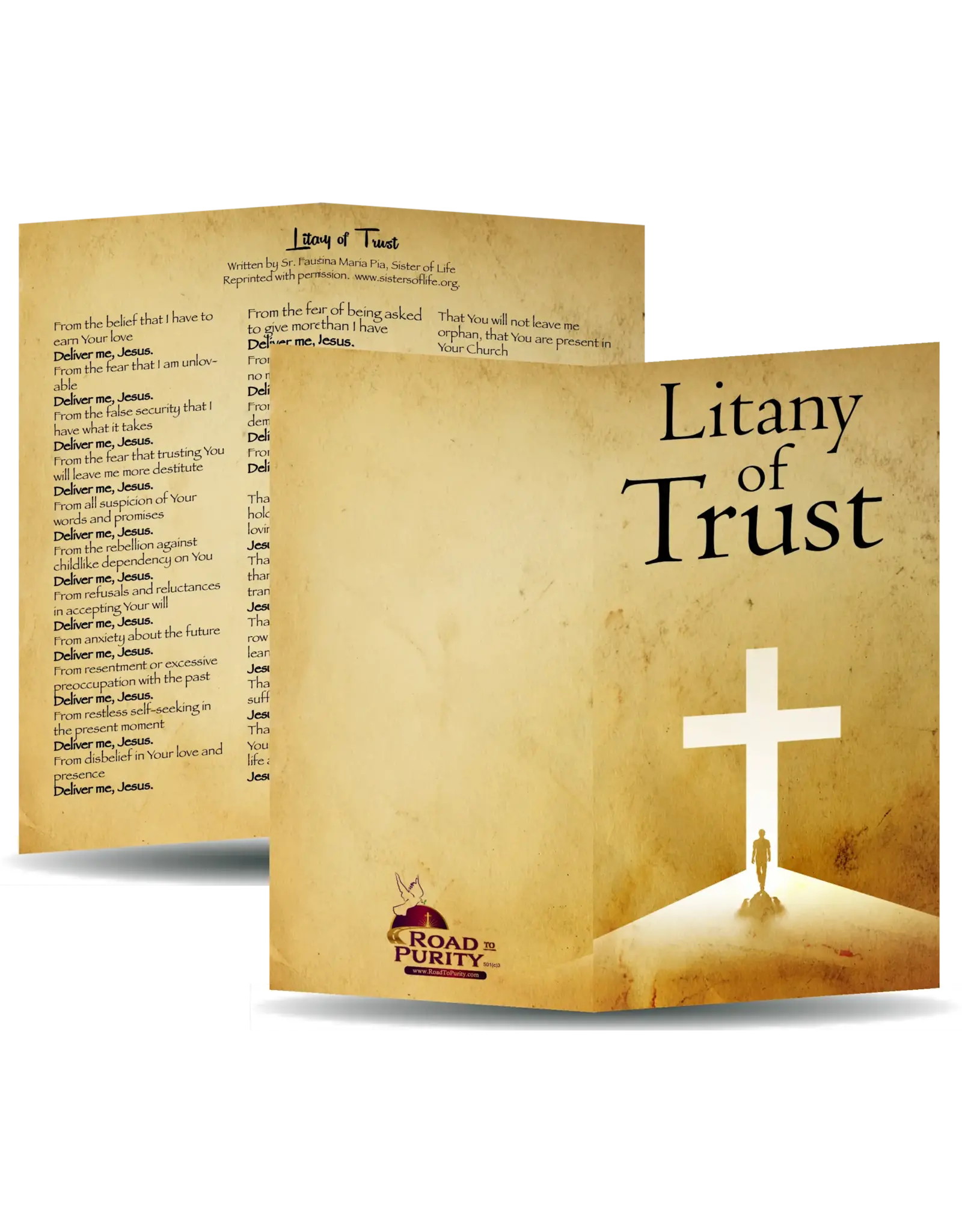 Road to Purity Litany of Trust Prayer Card