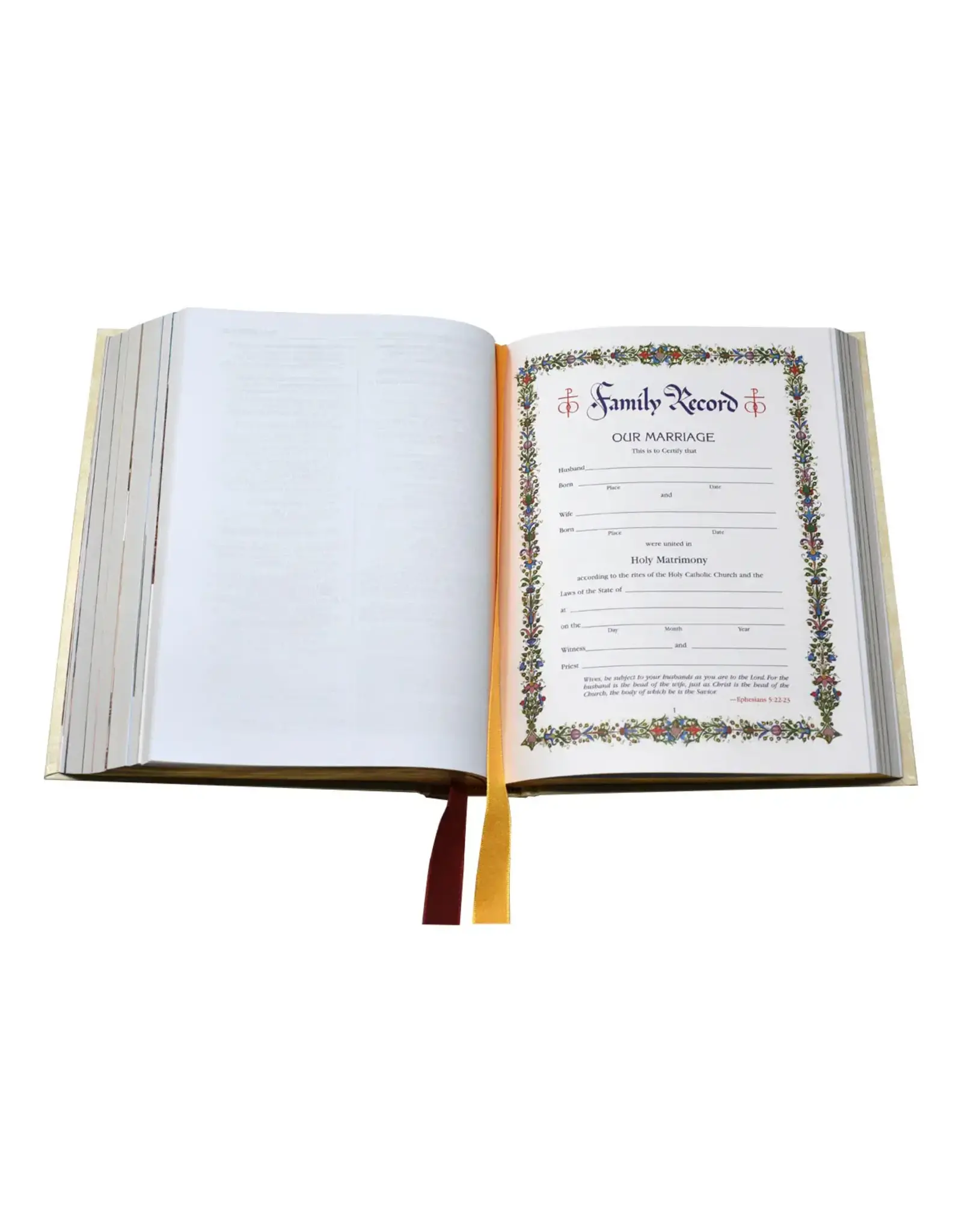 Catholic Book Publishing NCB (New Catholic Bible), Family Edition - White
