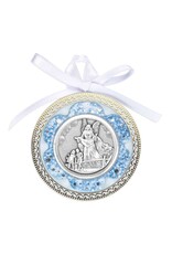 Hirten Crib Medal - Guardian Angel - Blue Shell