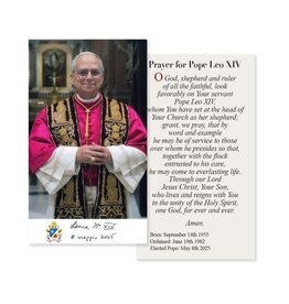 Hirten Paper Holy Card - Pope Leo XIV (Pack of 100)