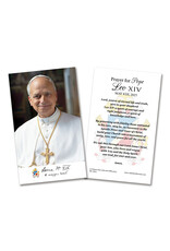 Nelson Art Holy Card, Laminated - Pope Leo XIV Official Portrait