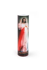 Saints Gift Collection LED Candle with Prayer - Divine Mercy