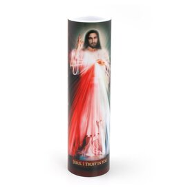 Saints Gift Collection LED Candle with Prayer - Divine Mercy