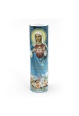 Saints Gift Collection LED Candle with Prayer - Immaculate Heart of Mary
