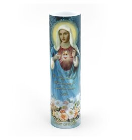 Saints Gift Collection LED Candle with Prayer - Immaculate Heart of Mary