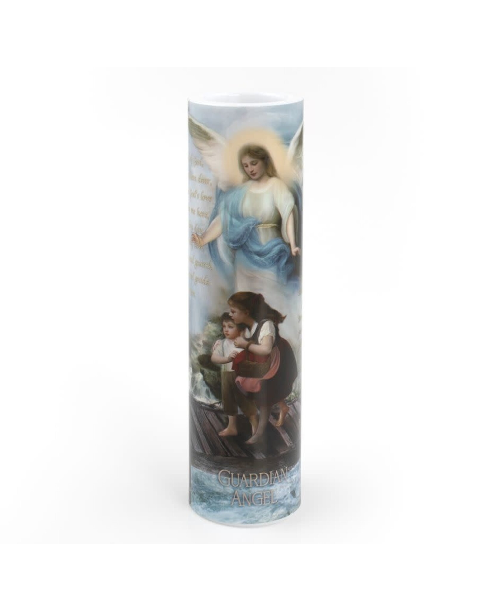 Saints Gift Collection LED Candle with Prayer - Guardian Angel