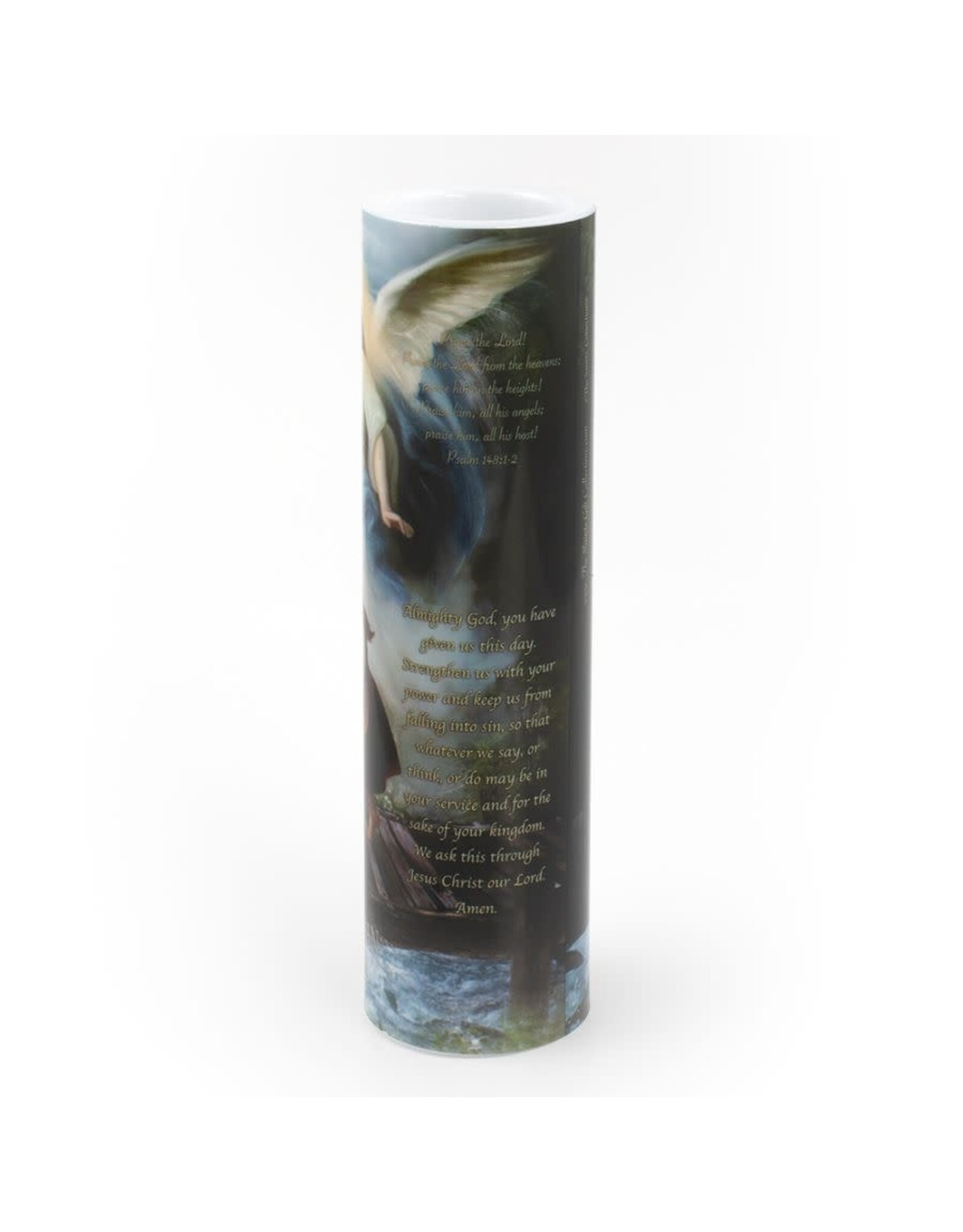 Saints Gift Collection LED Candle with Prayer - Guardian Angel