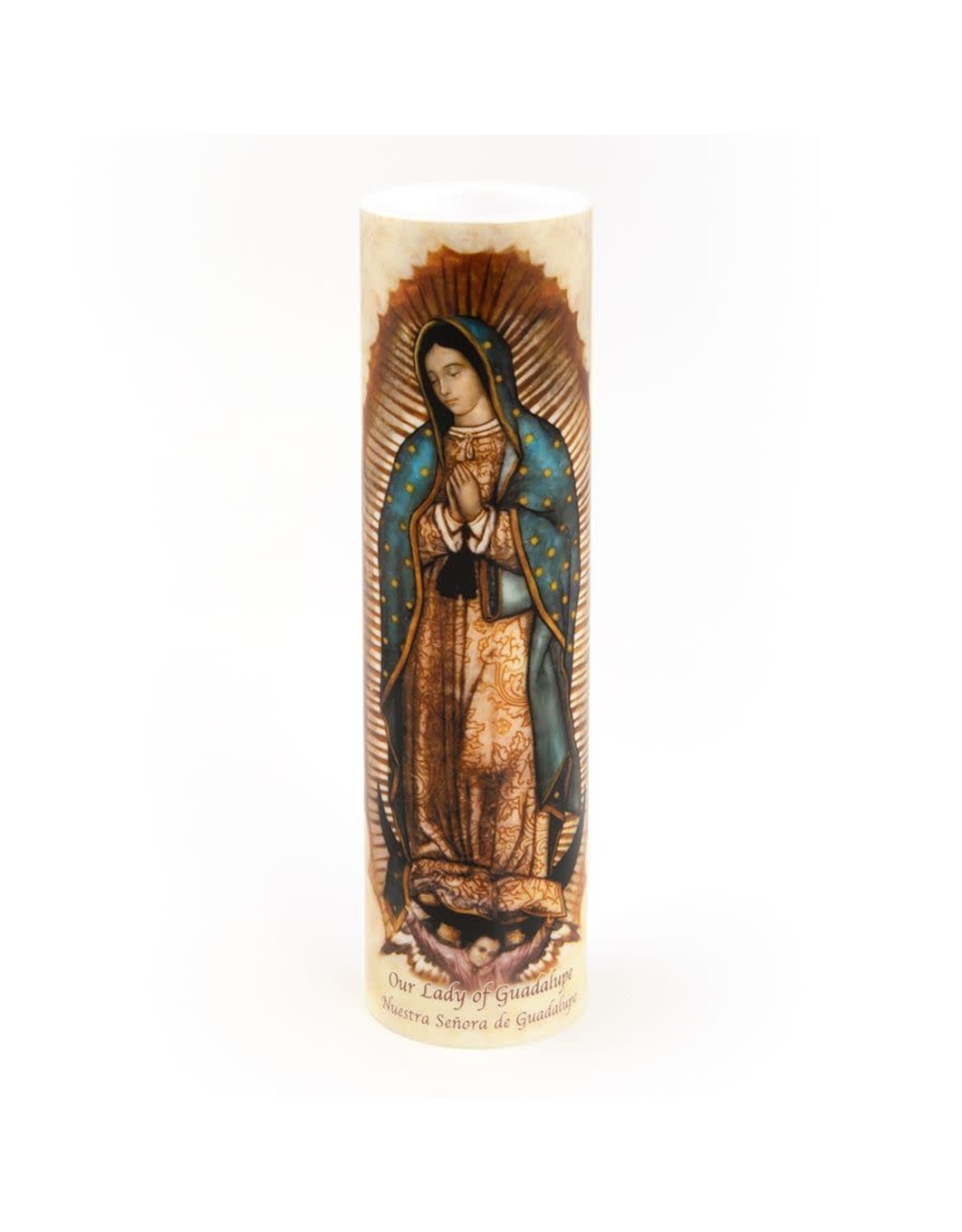 Saints Gift Collection LED Candle with Prayer- Our Lady of Guadalupe