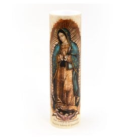 Saints Gift Collection LED Candle with Prayer- Our Lady of Guadalupe