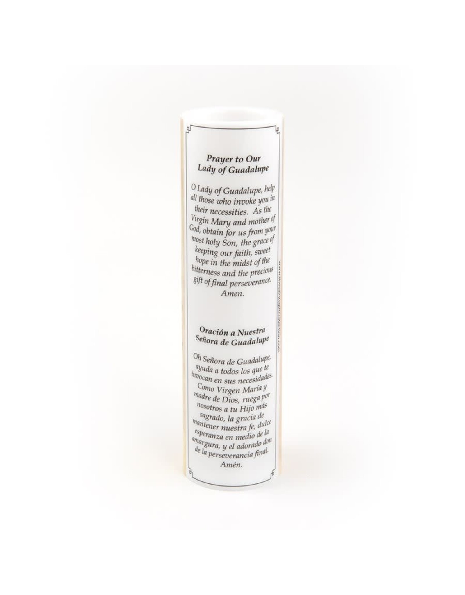 Saints Gift Collection LED Candle with Prayer- Our Lady of Guadalupe