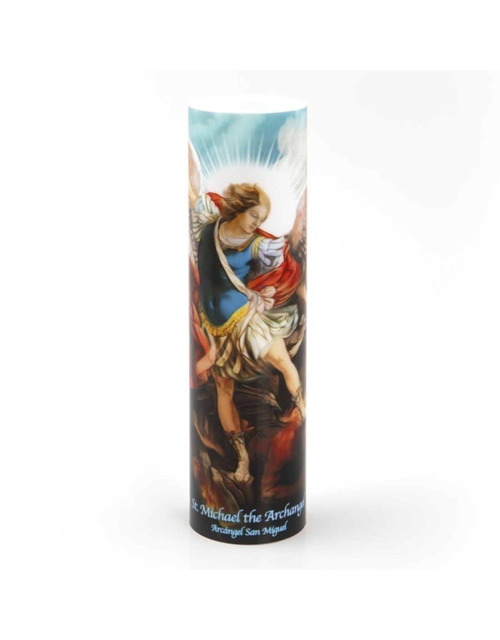 Saints Gift Collection LED Candle with Prayer - St Michael