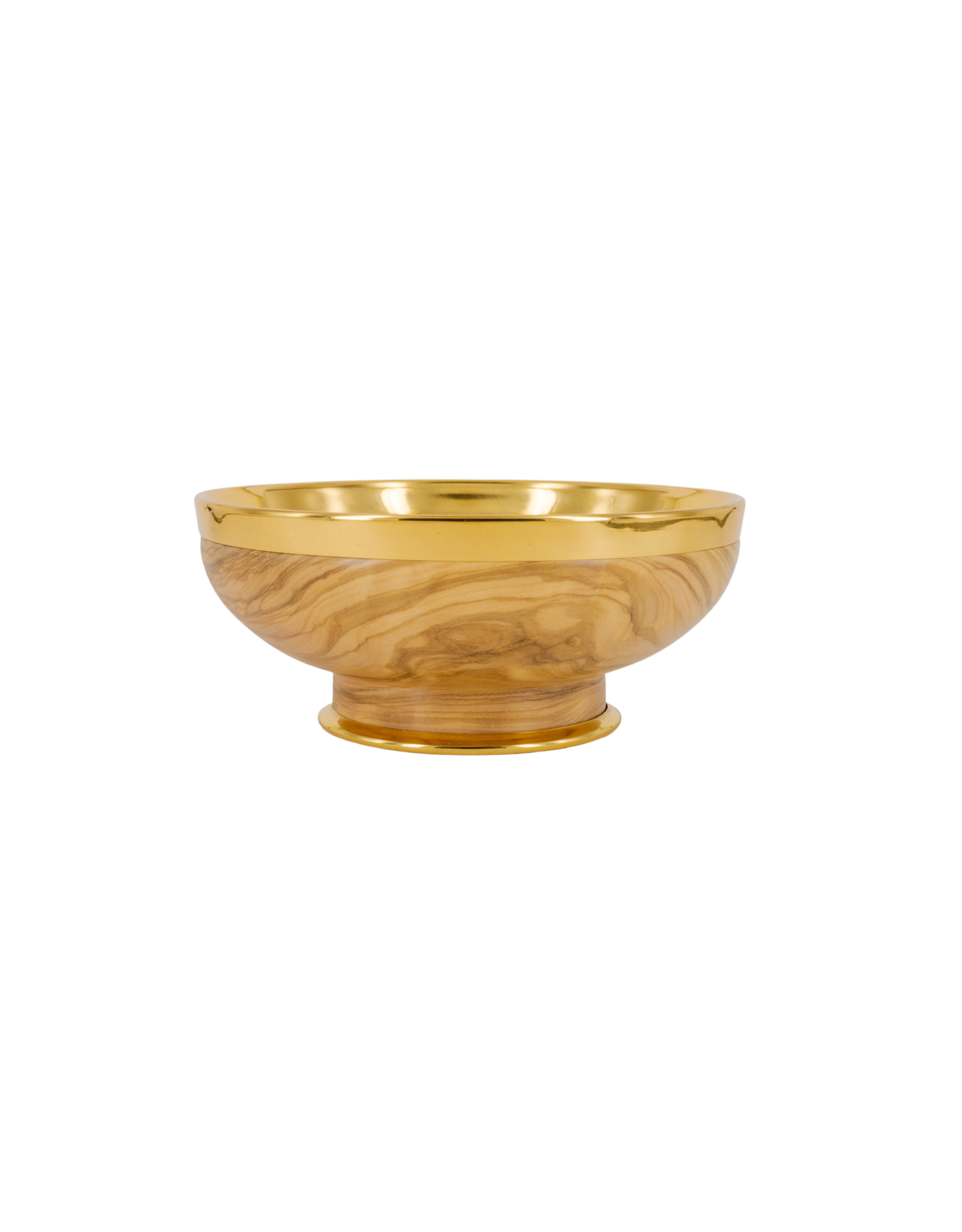 Elleci Open Ciboria - Olive Wood, Gold Plated