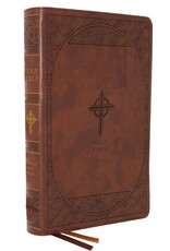 Catholic Bible Press NABRE Large-Print Catholic Bible, Leather-Look Brown, Thumb Indexed