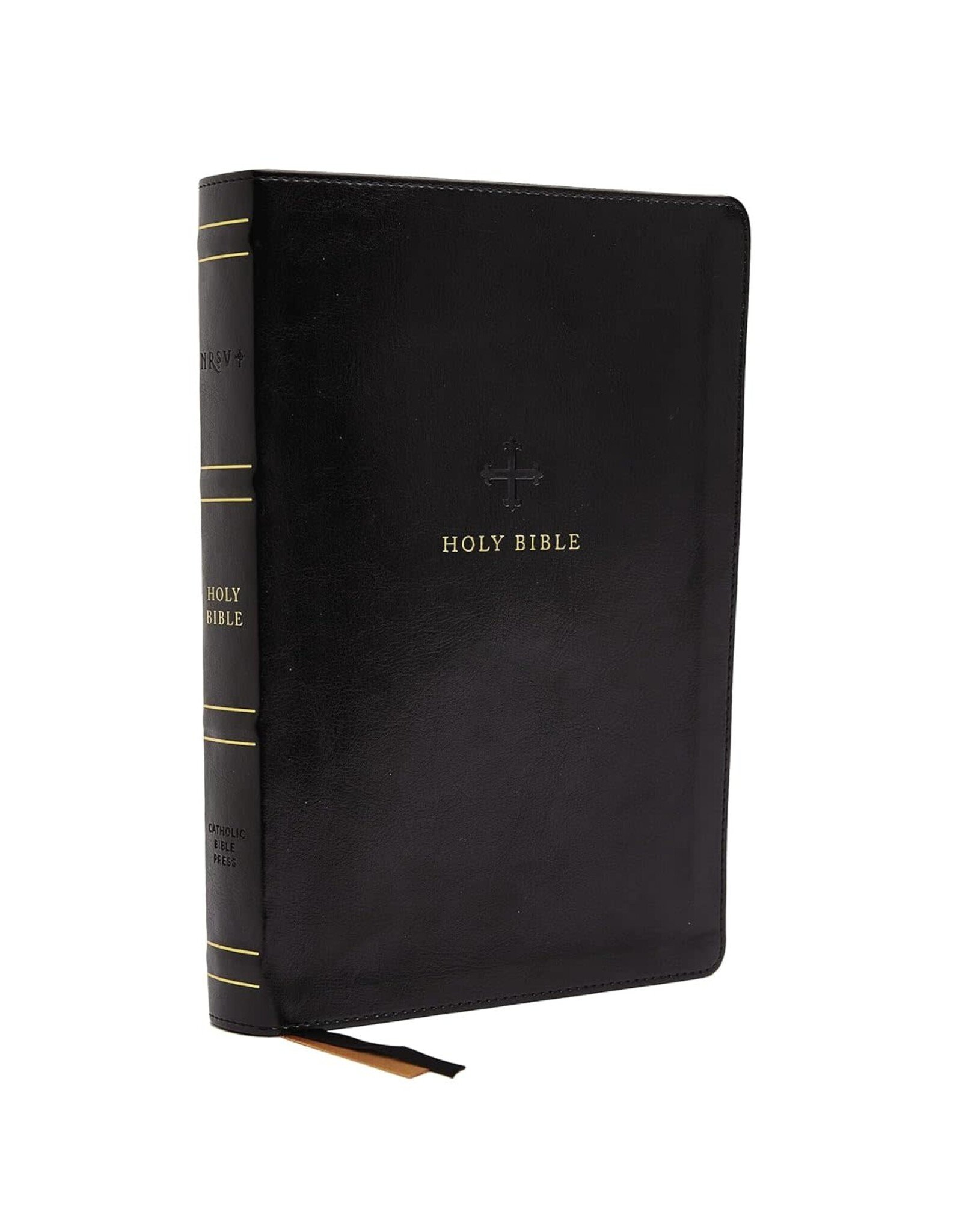 Catholic Bible Press NRSV Large-Print Catholic Bible, Leathersoft Black